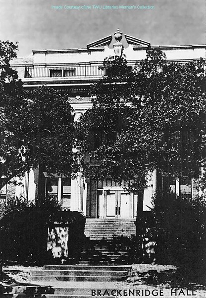 Brackenridge Hall: Picture taken after 1935 due to the additional 4th floor in the photograph.