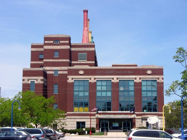 Science Central is a science museum housed inside the old City Light & Power station.
