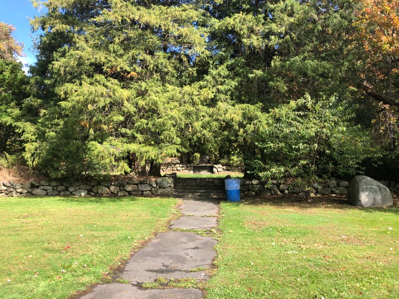 A series of terraces on the Greenwood Avenue side of Fulton Park.