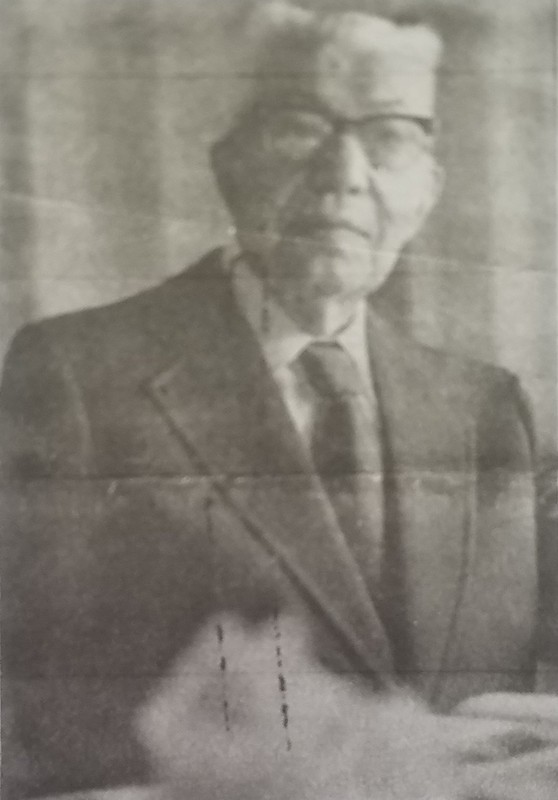 Photo of Captain Herbert Paulson in 1973. Photo taken from a newspaper courtesy of the Lincoln Highway Heritage Corridor. 