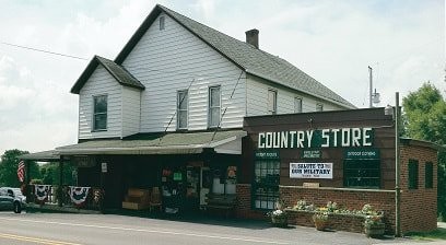 Outside view of Duppstadt's Country Store, as seen from the Lincoln Highway.