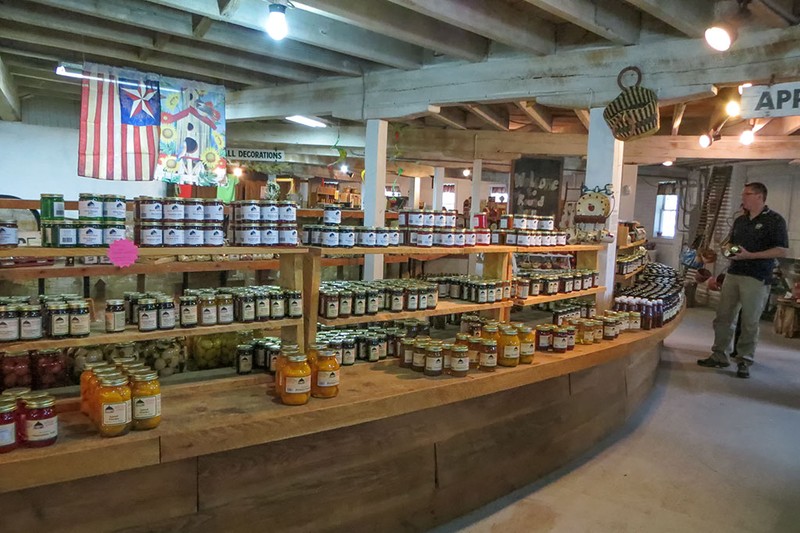 The round barn now hosts an amazing farmer's market open to the public. (Photo courtesy of Bubba’s Garage Blog)