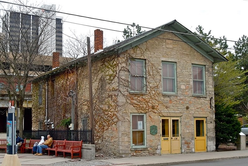 The John Brown Stone Warehouse was built in 1852 and is the oldest commercial building in the city.