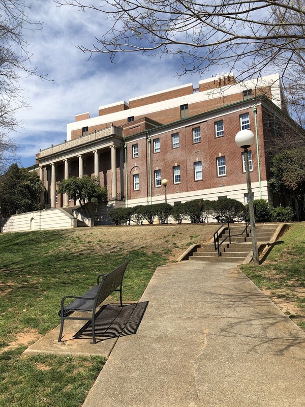 Side view of the building. 