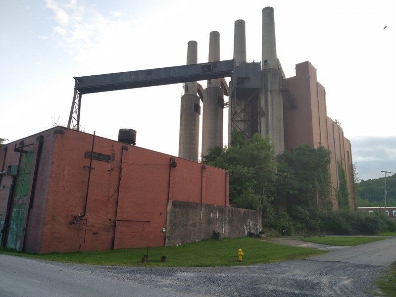 Extant smokestacks of Morgantown Ordnance Works, 2020