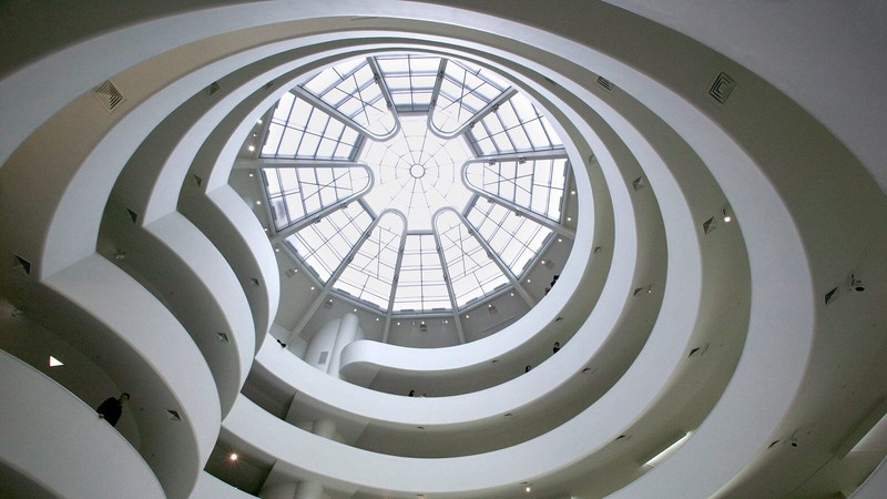 A view from the rotunda upwards.