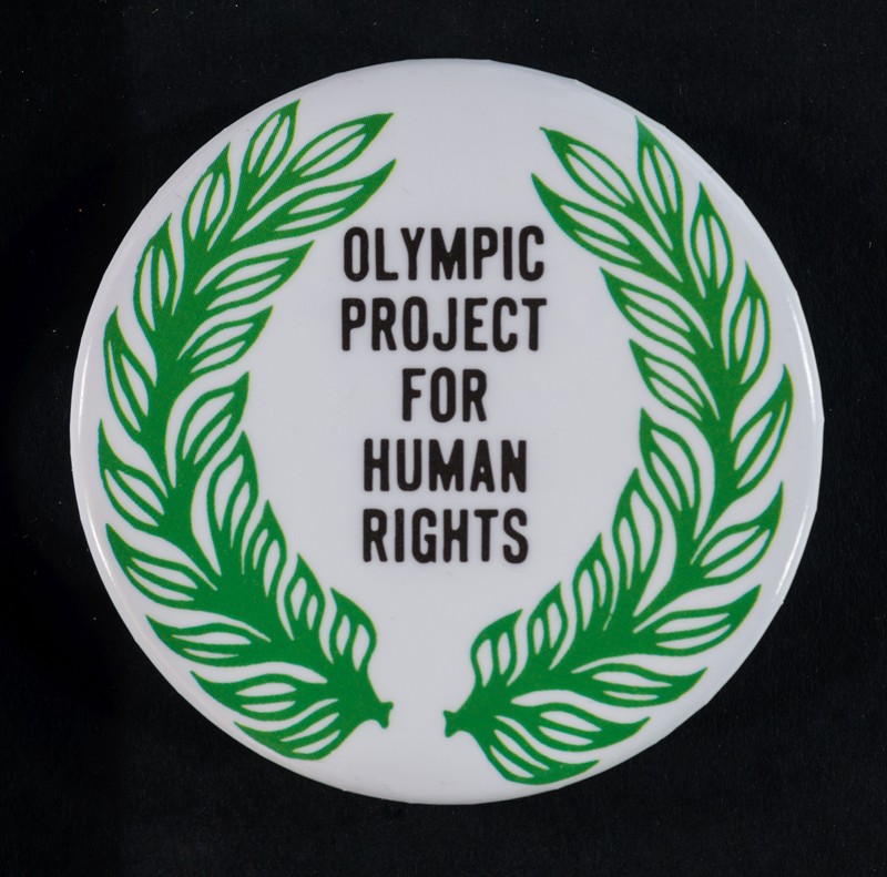 OPHR badge that all winners wore in the 1968 Olympics.