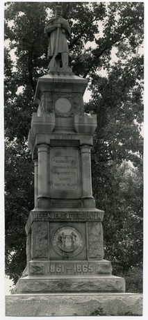 Civil War Monument in Oak Grove Cemetery, 1965