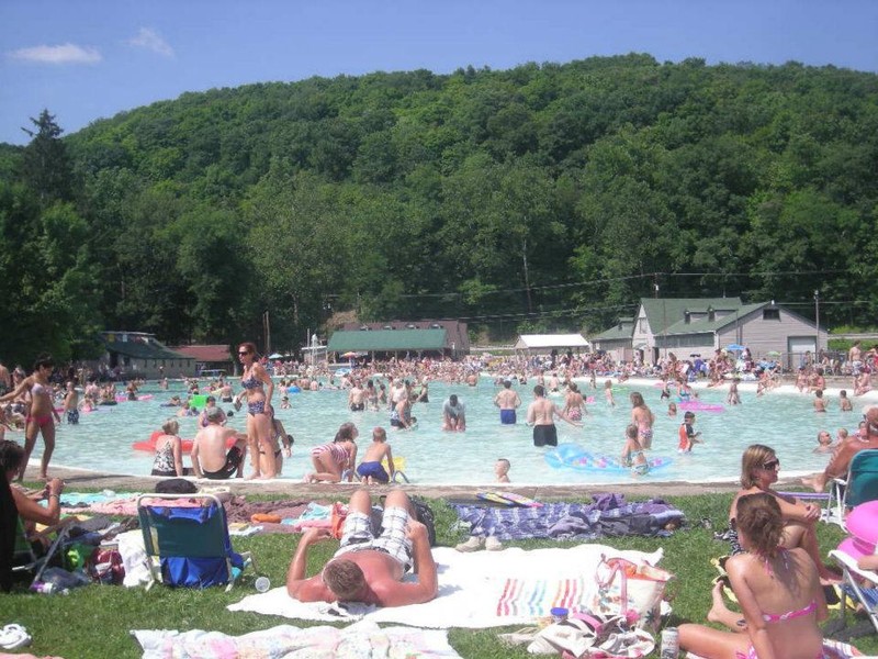 Family fun on a warm summer day in Ligonier Valley.  Visitors driving across the Lincoln Highway stop and spend the entire day swimming and enjoying the amazing weather.