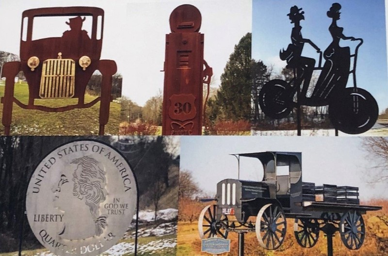 The following are photos of all 5 of these PA Roadside Giants which are located on the historic alignment of the Lincoln Highway. 