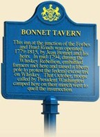 Here is the historical market that sits in front of the tavern.  It gives a short history of what occured during the Whiskey Rebellion.  Courtesy of explorepahistory.com