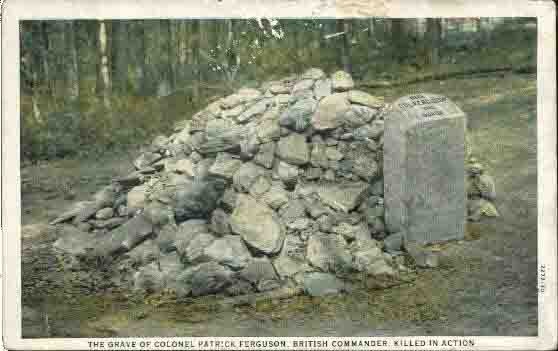 Postcard of Ferguson's grave in the 1920s, notice how much the rock pile has grown. 