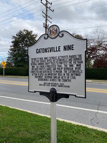 Catonsville Nine Historical Marker