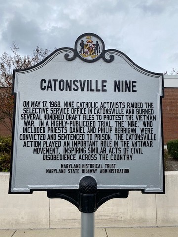 Catonsville Nine Historical Marker