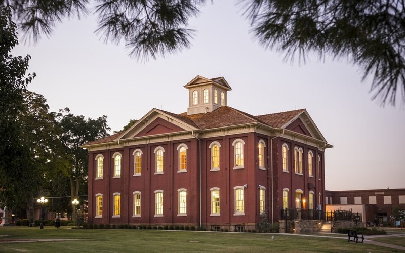 The Cherokee National History Building, Built in 1869 