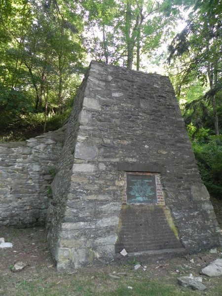 A reconstruction of Thaddeus Stevens' iron furnace can be found at the park (Image from stateparks.com).