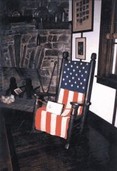 The President's Chair at Woodmont Lodge, at which six U.S. presidents have sat. Courtesy of The Frederick News-Post.