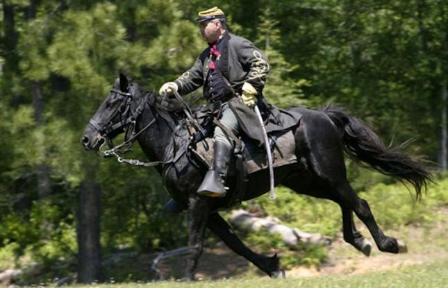 A reenactor participating in the reenactment of the Battle of Pleasant Hill.
(Photo from louisianatravel.com)