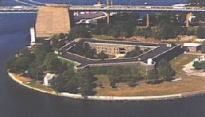 Aerial view of Fort Schuyler