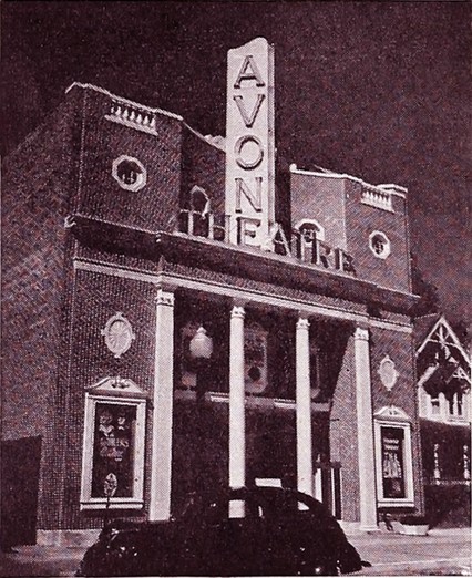 The Avon Theatre in 1939, Courtesy of CinemaTreasures.Org Creative Commons