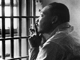 This photo shows King while imprisoned at this exact location in 1963