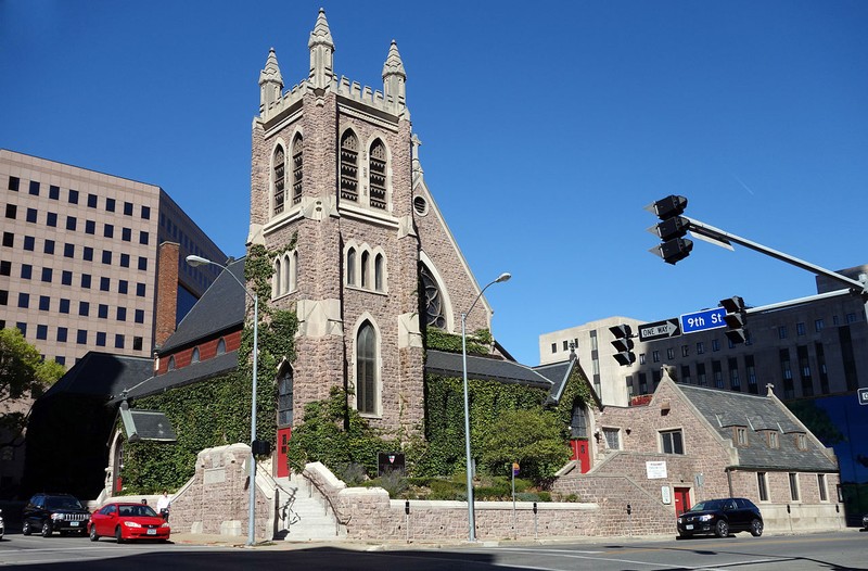 St. Paul's Episcopal Church was built in 1885 and is listed on the National Register of Historic Places.