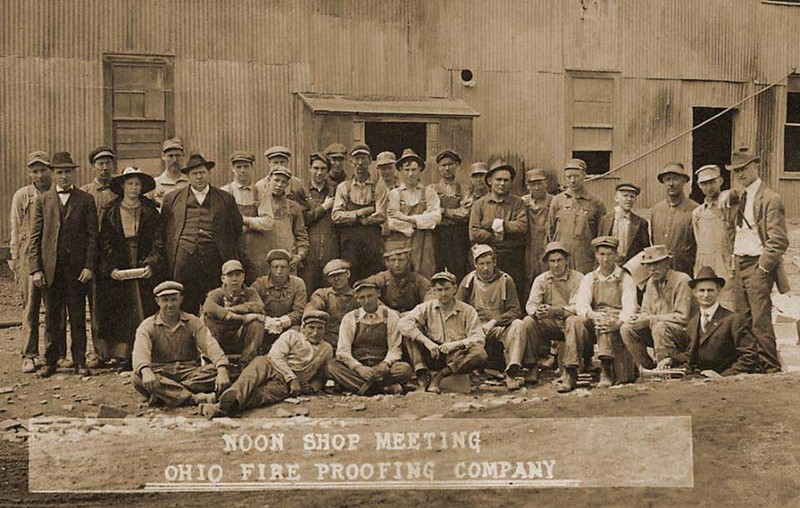 Workers at the Ohio Fireproofing Company