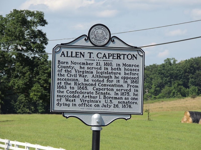 Allen T. Caperton Historic Marker