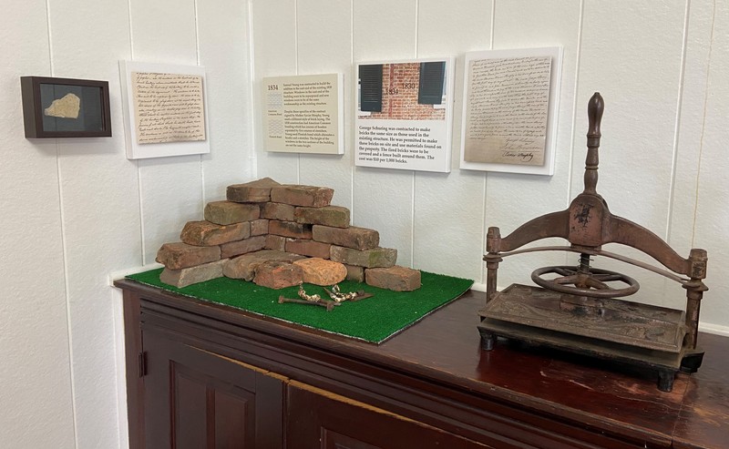 A number of the bricks used to build the main building were made on site using clay dug from a pit on the grounds.