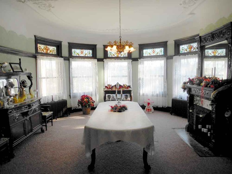 The home's dining room