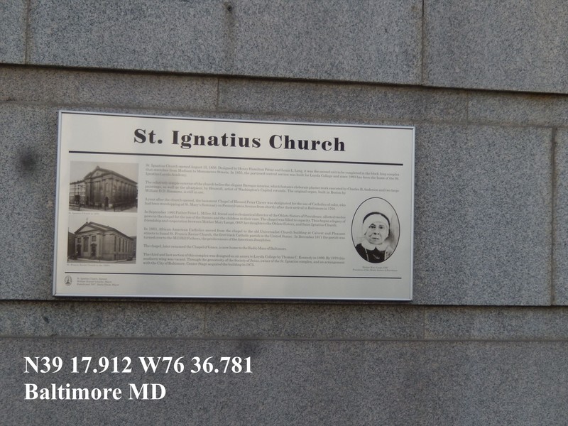 St. Ignatius Church Waymarker