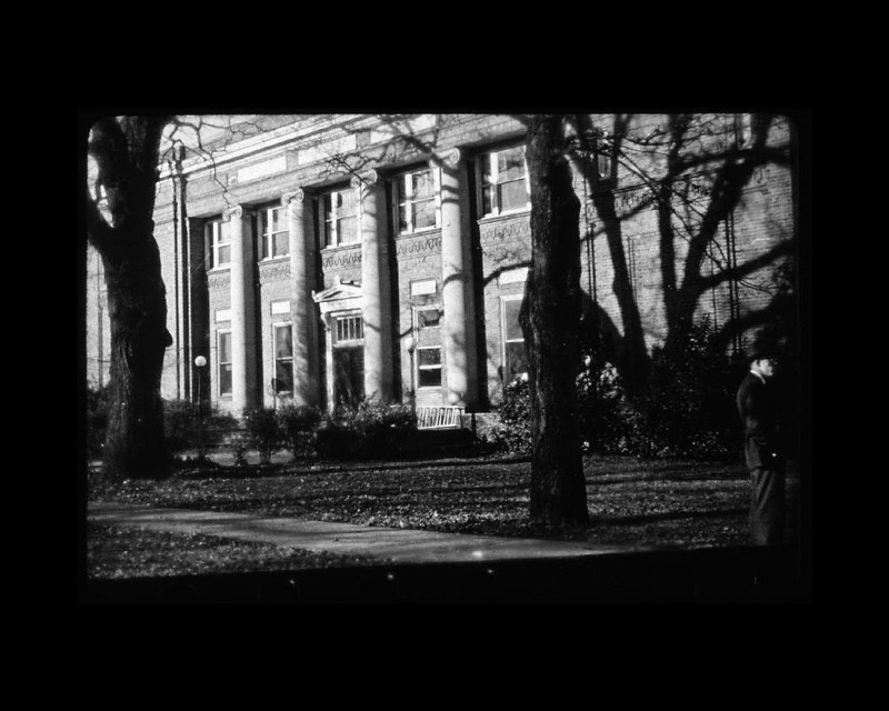 Peabody Hall as photographed by David Lewis Earnest. This photo was taken between 1930 and 1950 and is part of the Earnest Photographs Collection, courtesy of the Hargrett Rare Book and Manuscript Library. https://dlg.usg.edu/record/guan_earnest_20