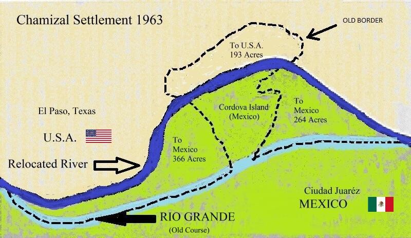 Map demonstration of the area during the conflict.