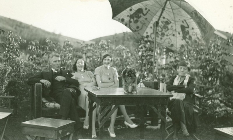 Lougheed family in Banff, c. 1920s