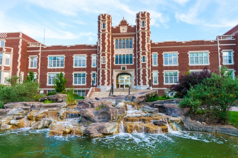 The front of Pioneer Hall as seen from the main entrance of campus at the end of Santa Fe Avenue
PC: kwu.edu