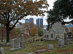 Oak Hill Cemetery is the state's oldest cemetery, dating to the mid-19th century.