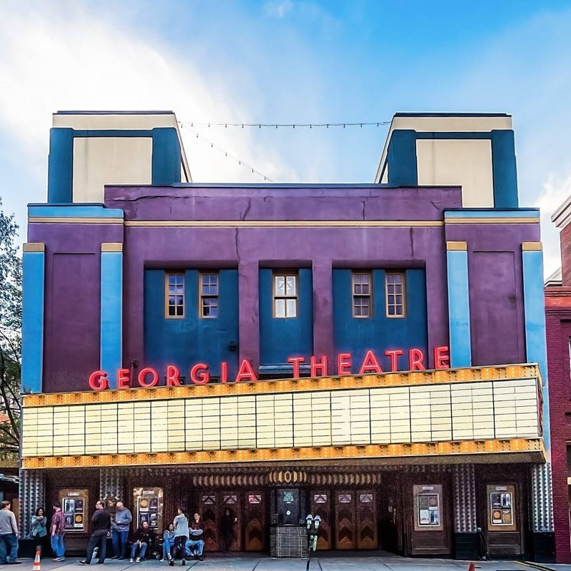 The outside of the Georgia Theatre