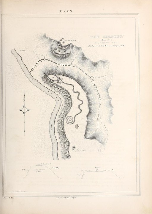 Original Survey art found in "Ancient Monuments of the Mississippi Valley" (1848).