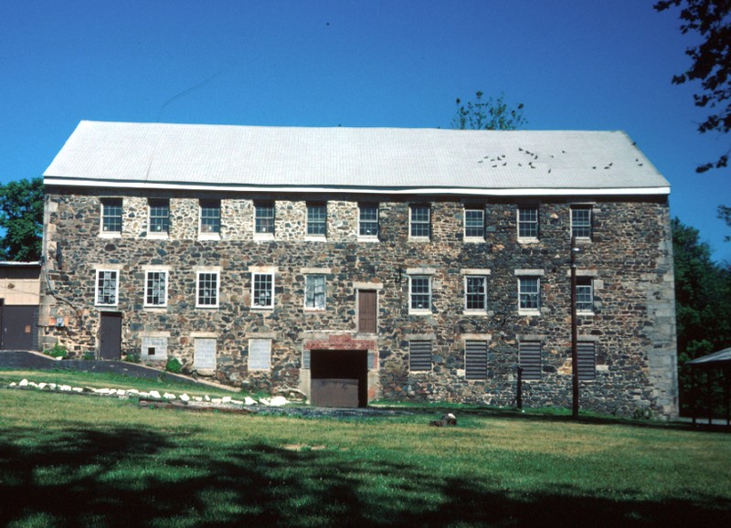 Avondale Mill in June 1978 by Elizabeth Compton, courtesy of Maryland Historic Trust (reproduced under Fair Use)