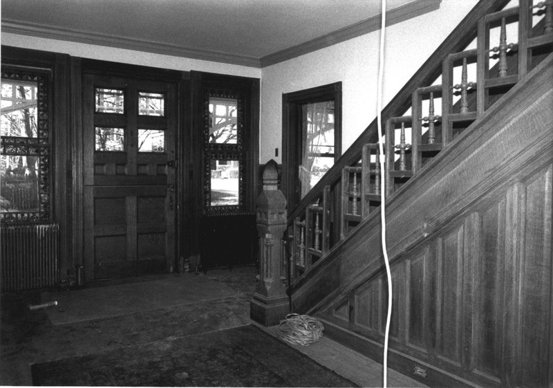 Pike House Foyer, with Ornate Windows Visible