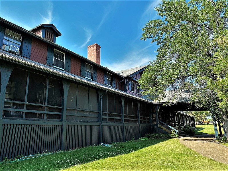 Fort Peck Hotel was built in 1934 and is an excellent example of Swiss Chalet architecture.
