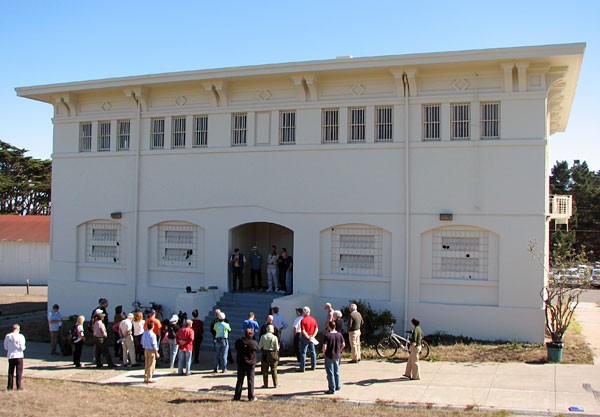 A recent photo of the stockade that held the soldiers.