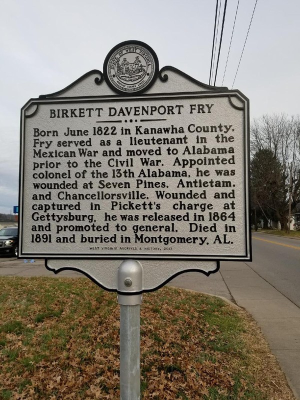 Birkett Davenport Fry Highway Historical Marker 