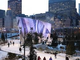 Maggie Daley Park Skating Ribbon in mid December.