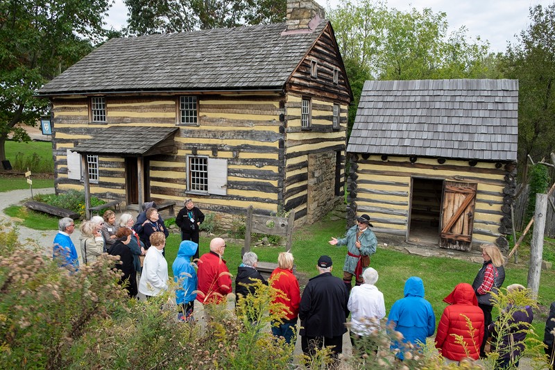 Visitors to Historic Hanna's Town can enjoy guided tours from May - October and educational programs and events throughout the year.