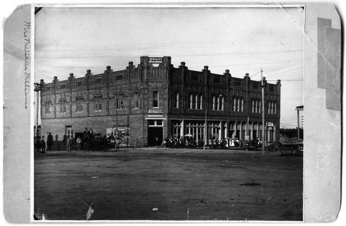 Another view of the Wright Opera House and the Parlin and Orendorff Company. Date unknown.