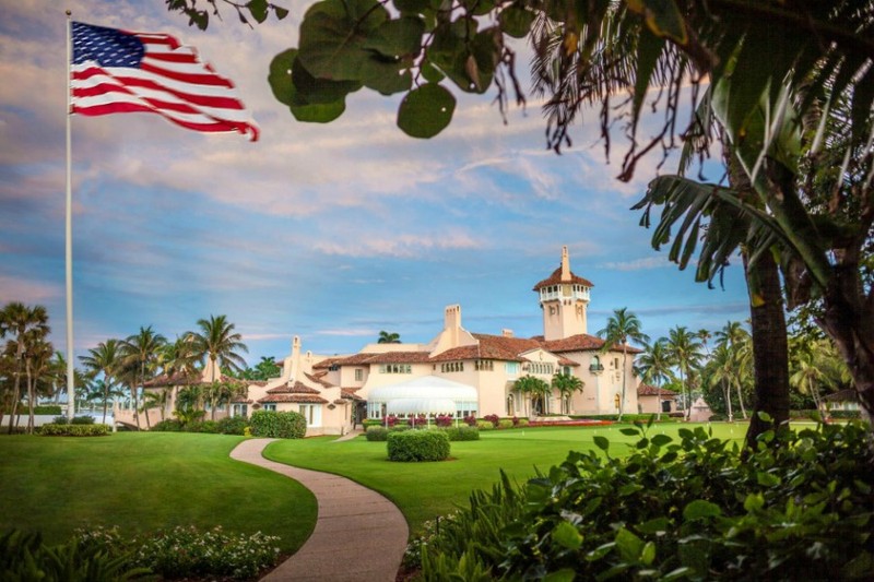 Front view of Mar-a-Lago. Photo from the Mar-a-Lago website.