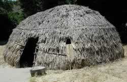 Replica of Chumash hut on La Purisima State Historic Park grounds. 