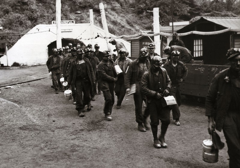 African American coal miners in McDowell County. Courtesy of http://forgottenlegacywwi.org/