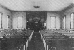 Interior of the First Lutheran Church. Courtesy of First Lutheran Church.